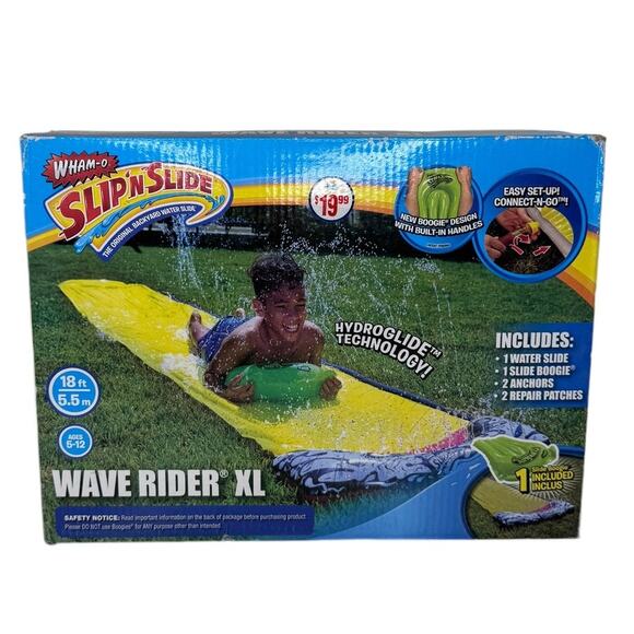 Wham-o Slip 'N Slide Wave Rider XL With 1 Slide Boogie New In Box - Picture 7 of 7